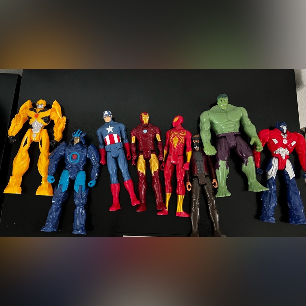 Marvel Action Figure Collection - Red, Blue, Green